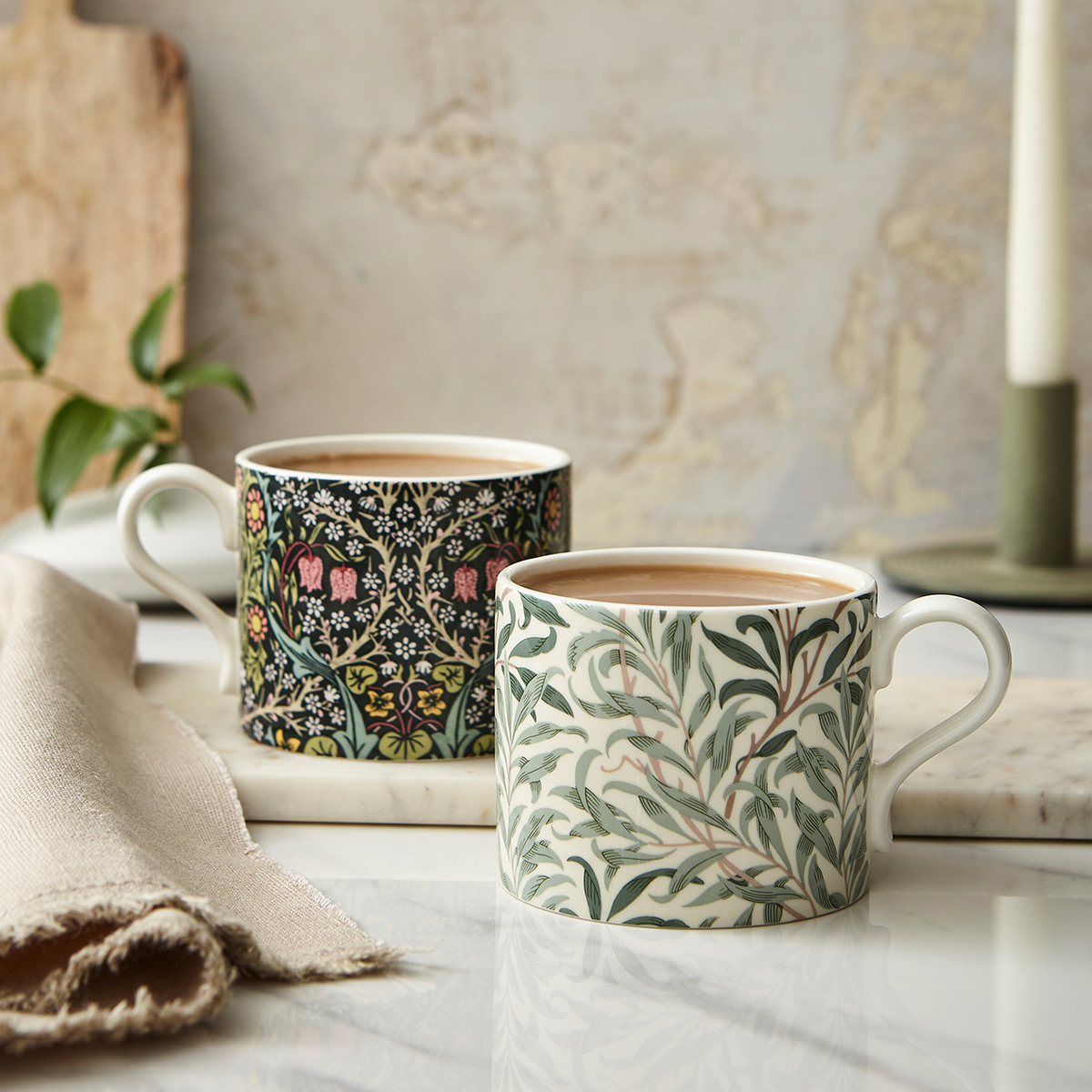 Morris & Co Set of 2 Mugs (Willow Bough & Blackthorn) image number null